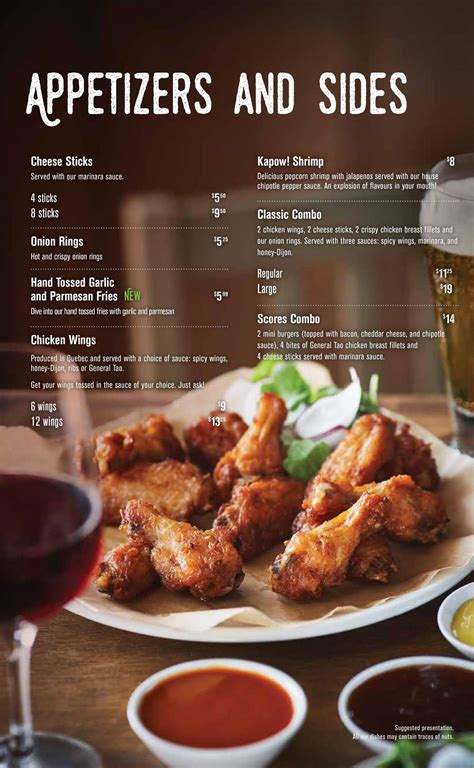 scores menu.